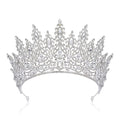 Silver Tiara Crown for Women & Girls - Wedding, Quinceanera, Prom Headpiece