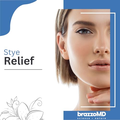 BrazzoMD Stye Relief Foaming Eyelid Cleanser - Gentle, Hydrating 1.69 fl oz