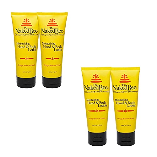 The Naked Bee Orange Blossom Honey Hand and Body Lotion 6.7oz + Hand and Body Lotion 2.25oz