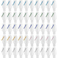 50 PCS Travel Size Bottles with Hand Sanitizer Keychain, 1 OZ (30ML) Refillable Squeeze Containers for Backpack, Portable Plastic Small Empty Leakproof Bottles