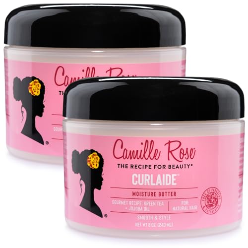 Camille Rose Curlaide Moisture Butter Curl Cream 8 Oz Pack of 2 - Nourishing Hair Moisturizer