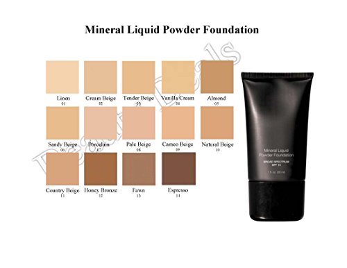 Mineral Liquid Foundation SPF 15 Cameo Beige | Medium to Full Coverage Makeup
