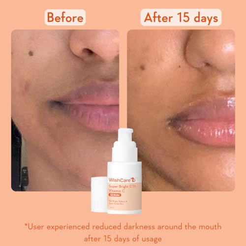 WishCare Vitamin C Face Serum with Niacinamide, Ferulic Acid & Botanical Extracts ? Serum for All Skin Types, 30ml