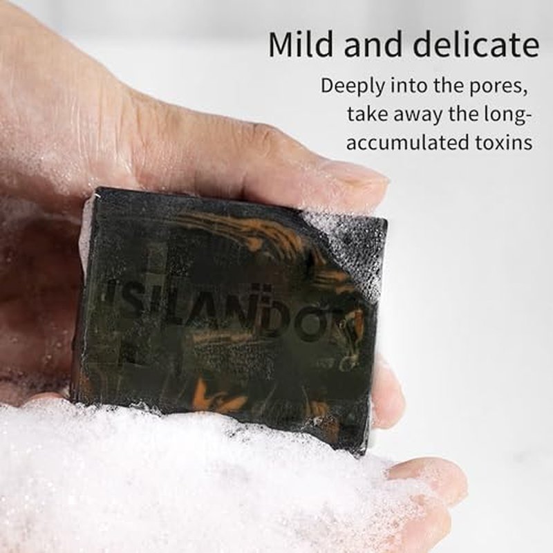 Juman Dead Sea Minerals Activated Charcoal Body Scrub with Chamomile Extract | Detoxifies and Renews Skin | SlS & Paraben Free | Vegan | 11.46 Oz
