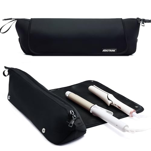 Hair Tools Organizer Travel Bag with Heat-Resistant Mat for Styling