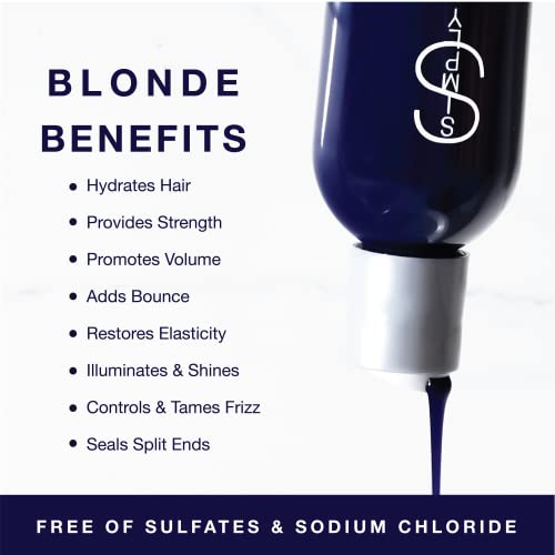 Brightening Purple Toning Shampoo for Blonde, Silver & Gray Hair - 8.5 Oz