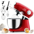 Electactic 5.3 Quart Electric Stand Mixer with 12 Speeds - Red