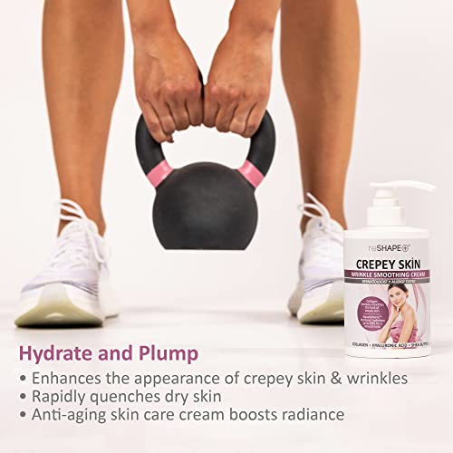 Reshape+ Crepey Skin Wrinkle Smoothing Cream + Vitamin C Brightening Body Oil Set