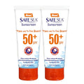 SAFE SEA Anti-Jellyfish Sting & Sun Protection Lotion 3.4 oz Pack of 2 SPF 50+ for Adults