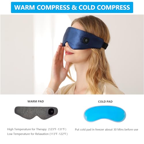 Heated Eye mask and Eye Steamer with mosit Heat for Dry Eyes,Stye