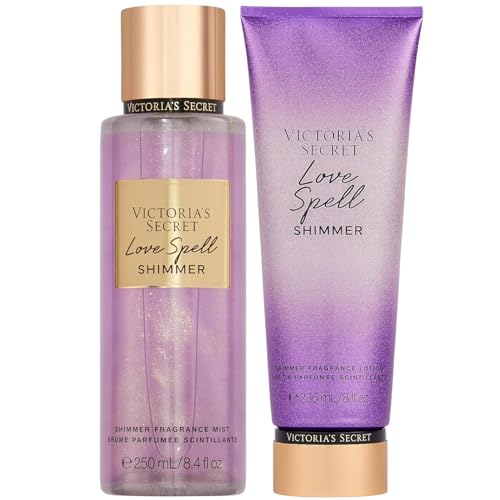 Victoria's Secret Love Spell Shimmer Body Lotion & Body Mist Set