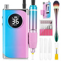 Electric Nail Drill Professional:40000RPM Electric Nail Drill Machine,Rechargeable Nail Efile for Acrylic Gel Nails, Manicure Pedicure Polishing Shape Tools for Salon Home Use