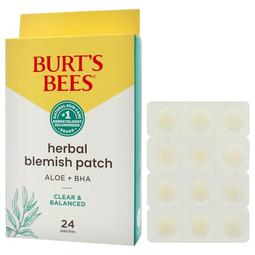 Herbal Blemish Patches Pack of 24 - Clear & Balanced Acne Treatment - 2 Pack