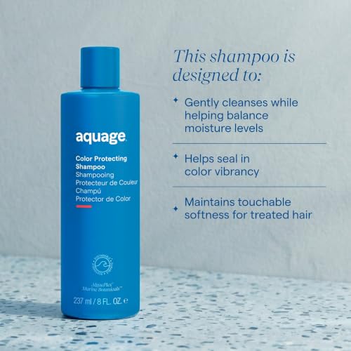 Aquage Color Protecting Shampoo 8 oz | Gentle Hair Wash for Color-Treated Hair