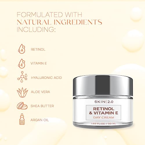 Moisturizer Facial Day Cream Moisturizer Value Set - Retinol and Vitamin E, Hyaluronic Acid and Collagen, Vitamin C and Collagen