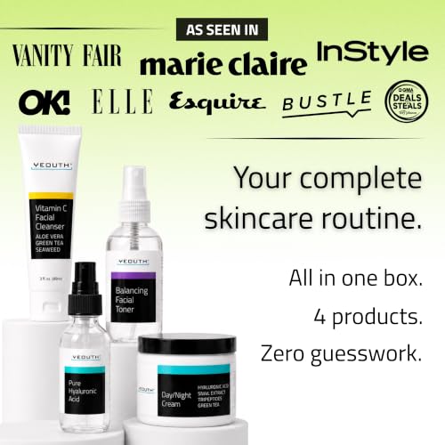 YEOUTH Teen Skincare Set 4-Pack for Clearer Skin - Gift for Teen Girls & Boys