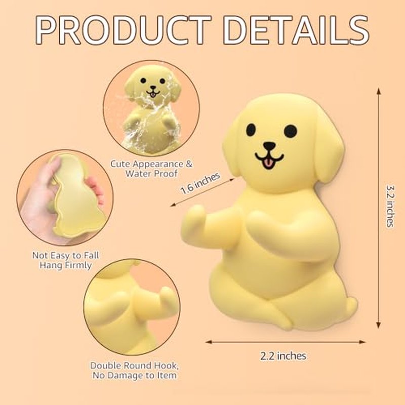 Labrador Waterproof Silicone Razor Holder, for Shower Room Bathroom Kitchen Living Room Office Hanging Razors Plugs Towels, Animal Razor Holder for Women, Funny Gifts for Dog Lovers Dog Mom Dad