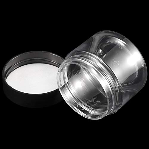 68 Pack 2 oz Clear Plastic Jars with Lids - Refillable Cosmetic & Storage Containers