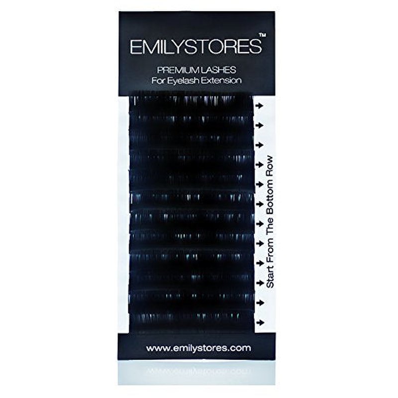 Eyelash Extensions 0.10mm Thickness D Curl Length 12mm Volume Individual eyelashes Natural-Looking Single Size For Lash Extension (0.10,D,12mm)