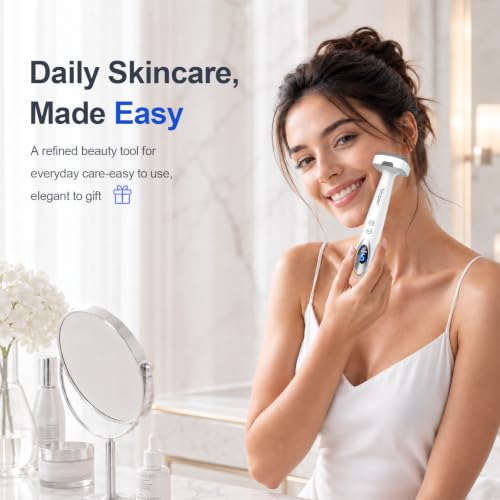 Microneedling Derma Stamp Tool 0.25mm with Red Light Vibration Rechargeable