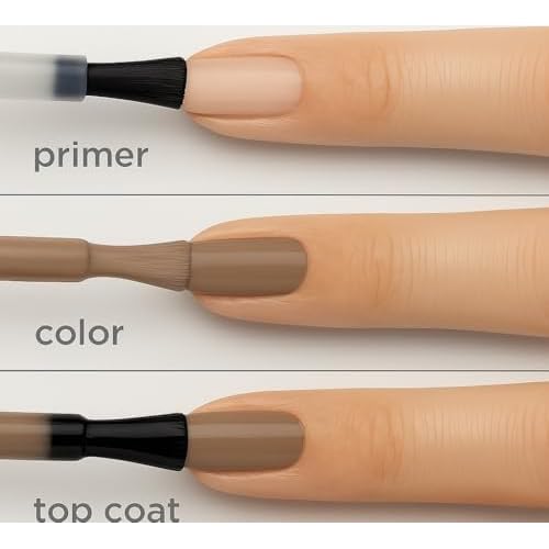 Sally Hansen Miracle Gel Salon Quality Nail Polish | Gel-Like Formula, Two-Step System, No UV Light Needed, Long Lasting | Sheer, Shimmery | 211 One Shell of a Party | Nude Pink Nail Polish