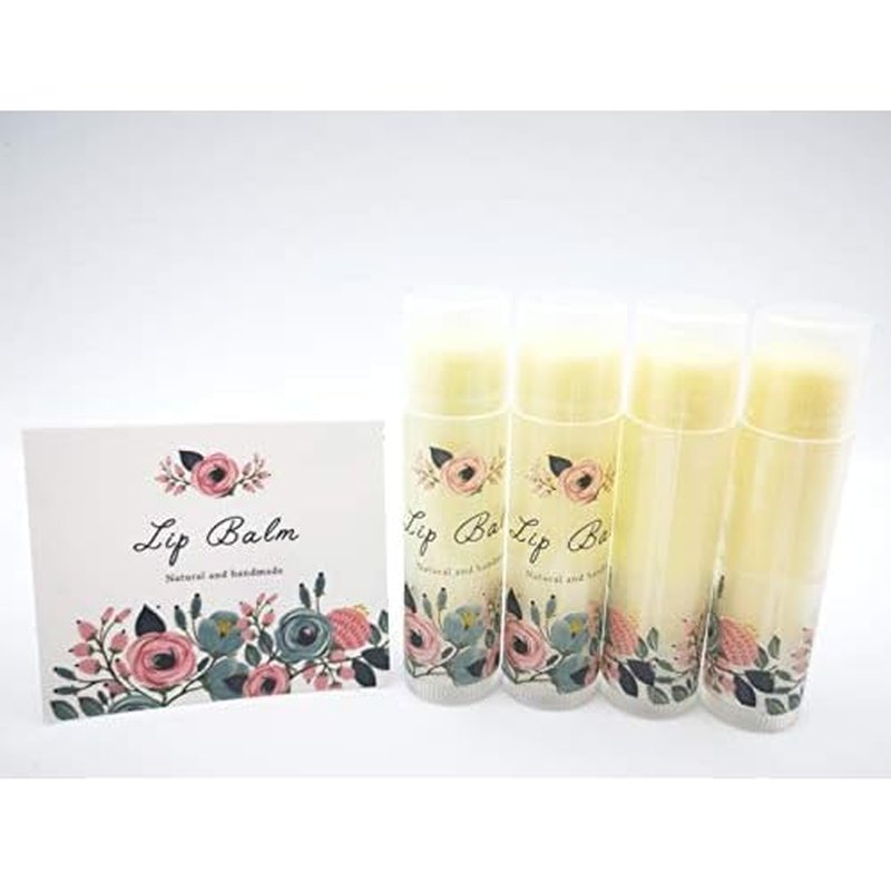 Assorted Clear Vinyl Lip Balm Label Sticker for Lip Balm Tubes Containers 20pcs - Teal Multi