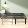 Black King Zinus Rumi Metal Bed Frame with Under-Bed Storage, No Box Spring Needed, Quick Assembly
