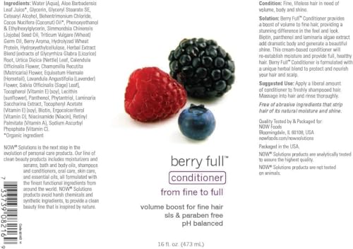Volume Boost Conditioner for Fine Hair - Berry Full™ 16 Fl Oz Pack of 4