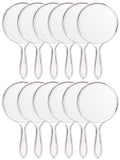 OMIRO Double-Sided Hand Magnifying Mirror Set - Clear 12 Pack