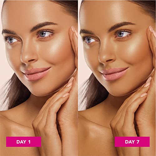 Jergens Natural Glow Self Tanner Face Moisturizer, SPF 20 Facial Sunscreen & Natural Glow Self Tanner Lotion, Daily Sunless Fake Tanning, Medium to Deep Skin Tone
