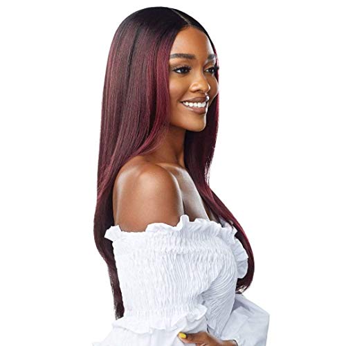 Outre EveryWear Synthetic HD Lace Front Wig - EVERY 5 1B Off Black - Pre-Plucked, Heat-Resistant Fiber