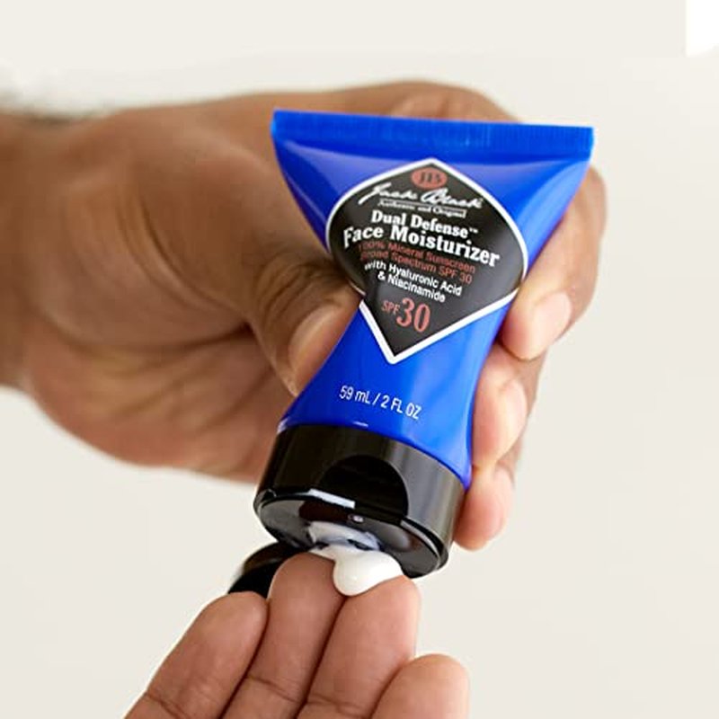 Jack Black Dual Defense¢â Face Moisturizer- 100% Mineral Sunscreen Broad-Spectrum SPF 30