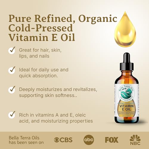 Vitamin E Oil 4oz Natural Wheat Germ Skin Care Oil - Soft, Healthy Skin - Variation of THIS listing