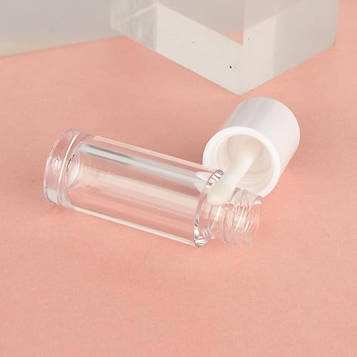 40PCS White Mini Lip Gloss Tubes 2.5ml with Wand Applicator - COSIDEA