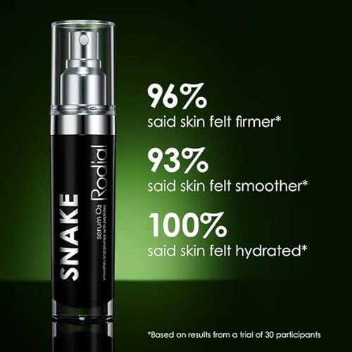 Rodial Snake Serum O2 0.2fl.oz High-Performance Serum with Blurring-Effect for Reducing Lines and Wrinkles, Syn-ake Tripeptide for Firming and Smoothing Effect, Hyaluronic Acid for Moisture Retaining