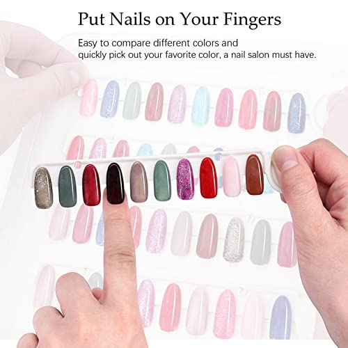 Nail Color Swatches Book C10 - 120 Nail Polish Display Sample