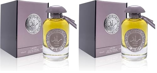 Lattafa Ra'ed Silver Unisex Eau de Parfum Spray 3.4oz Pack of 2