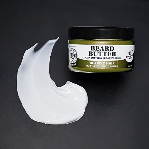 SoftSheen-Carson Magic Men's Grooming Conditioning Beard Butter With Cocoa Butter and Cedarwood Oil, Moisturizes, Softens and Define With No Drying Alcohol, 3.5 ounces