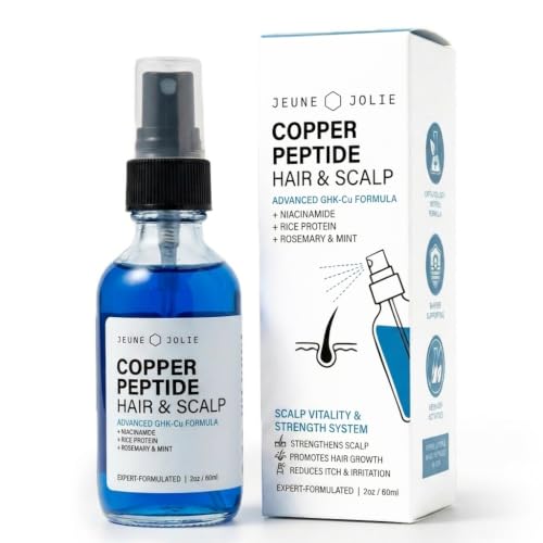 Copper Peptide Hair Growth Serum for Thicker, Fuller Hair - Scalp & Hair Loss Treatment