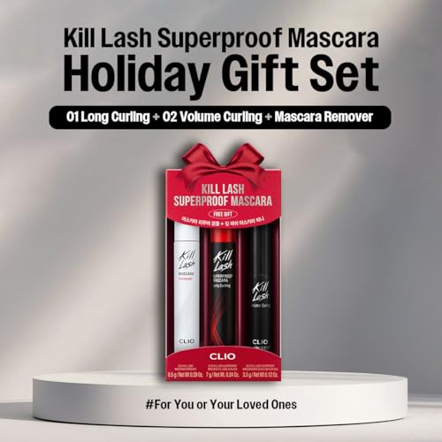CLIO Kill Lash Superproof Waterproof Mascara Set - Long Curl & Volume Mini + Remover