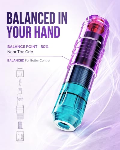 Lastjudg Wireless Tattoo Pen Kit with 2 Batteries for Beginners