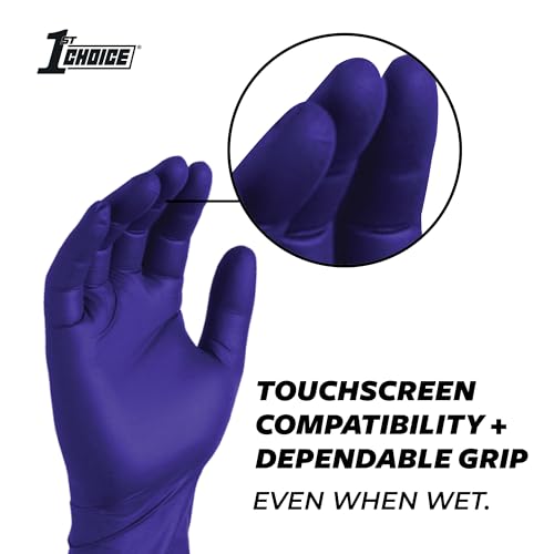 Disposable Indigo Nitrile Exam Gloves - Medium, 3 Mil, 1000 Pack