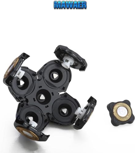Universal 5-Blade Head Shaver Replacement Heads for Grooming & Trimming