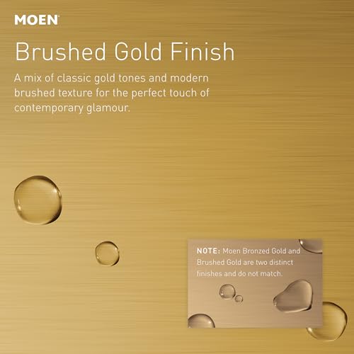 Moen Weymouth Brushed Gold Bathroom Hand Towel Ring YB8486BG
