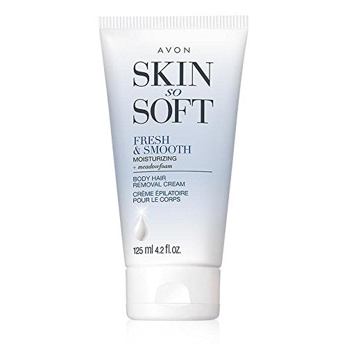 Avon Skin So Soft Fresh & Smooth Hair Removal Cream - Body Hair Remover with Moisturizing Formula, Smooth Skin with Meadowfoam Oil