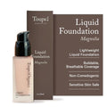 Toups & Co Liquid Foundation Magnolia - Neutral | Lightweight & Breathable Buildable Coverage | Aloe Vera, Shea Butter & Herbal Extracts | Non-Comedogenic, Long-Lasting, Sensitive Skin Safe