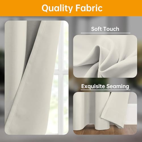 Beige Flexible Ceiling Track Set for Room Divider Curtains 120"W x 96"H