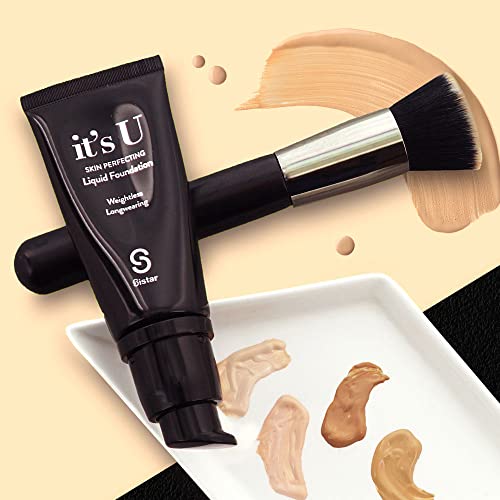 Sistar it's U Skin Perfecting Liquid Foundation Medium Coverage Buildable Weightless Longwearing Blendable 35 g / 1.23 oz. (Bronze)