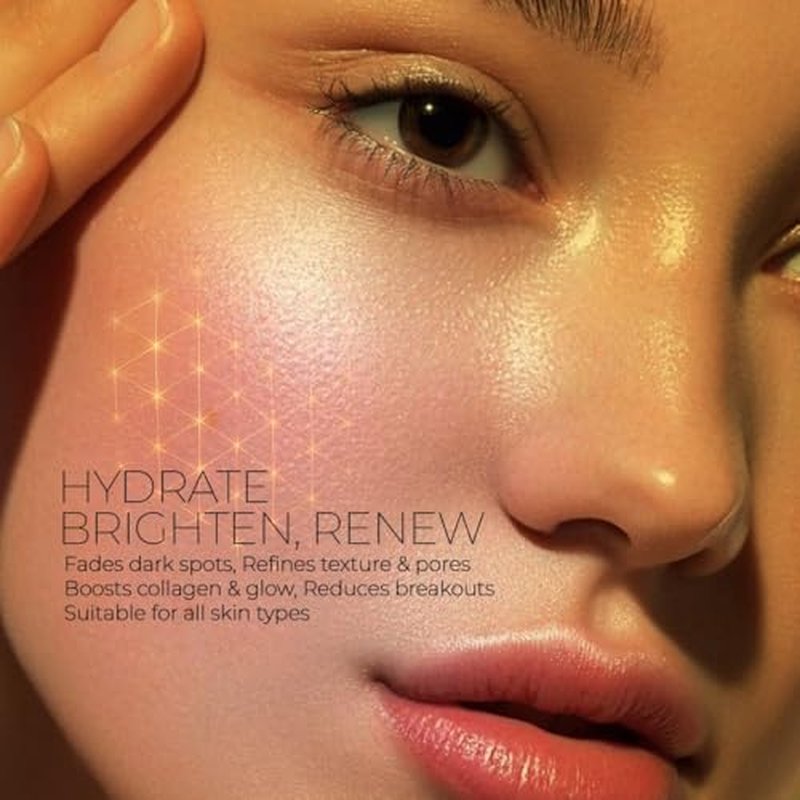 24K Golden Radiance Serum, Niacinamide and Vitamin C Serum for Vibrancy and Hydration, Helps Even Skin Tone for a Youthful Glow (0.5 fl oz)