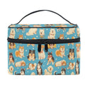 Dog Cartoon Makeup Bag for Women Girls Large Capacity Travel Toiletry Organizer - Animal Dog Variation